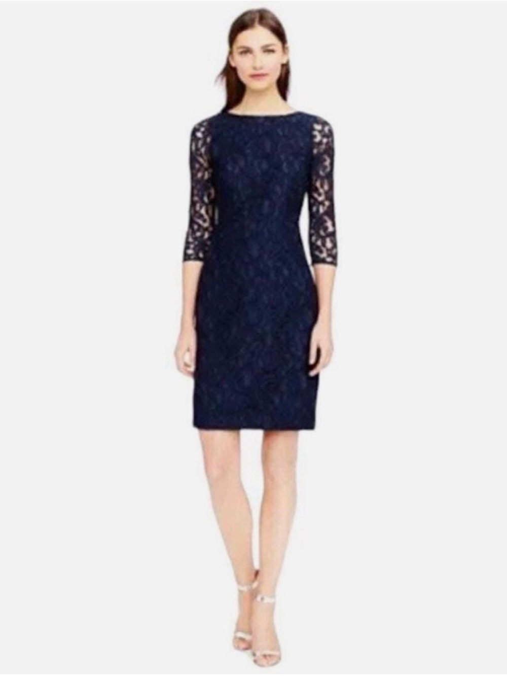 J.Crew Natalia Leavers Lace Dress